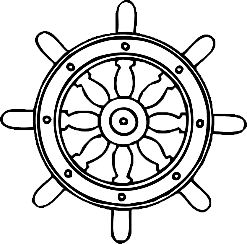 Timon de una embarcacion